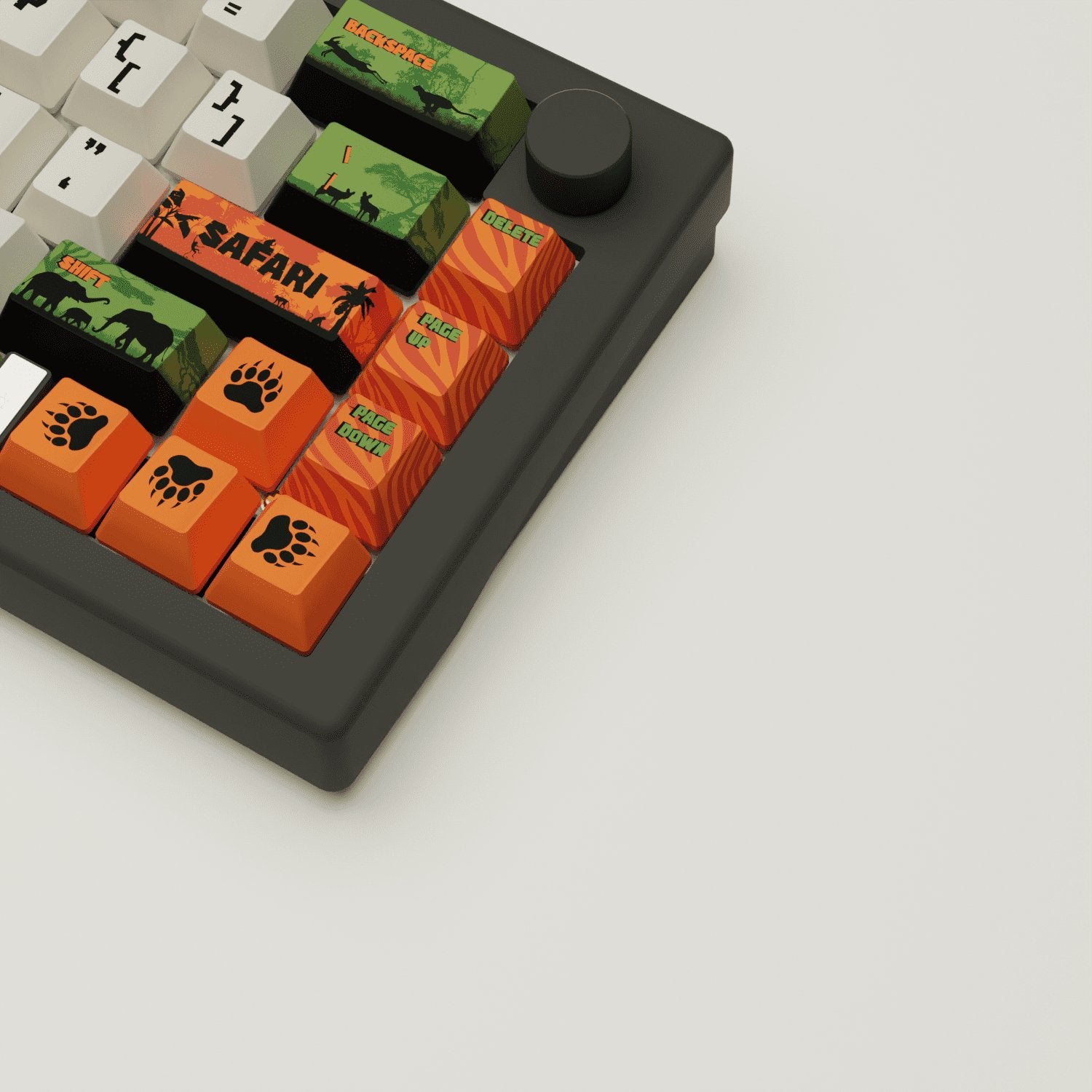 Safari Design Keycaps and Mechanical Keyboard - Goblintechkeys