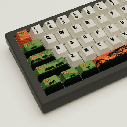 Safari Design Keycaps and Mechanical Keyboard - Goblintechkeys