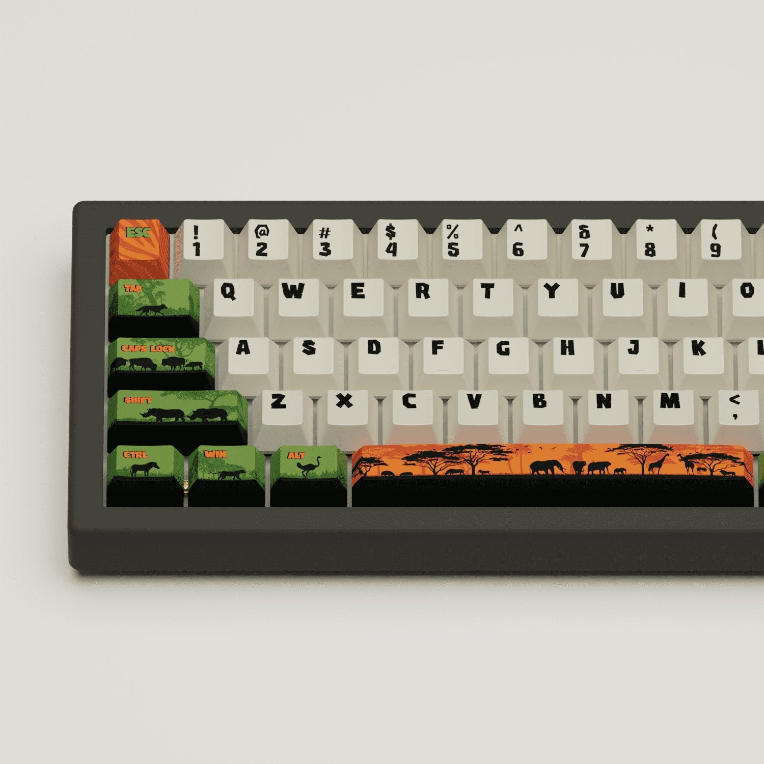 Safari Design Keycaps and Mechanical Keyboard - Goblintechkeys