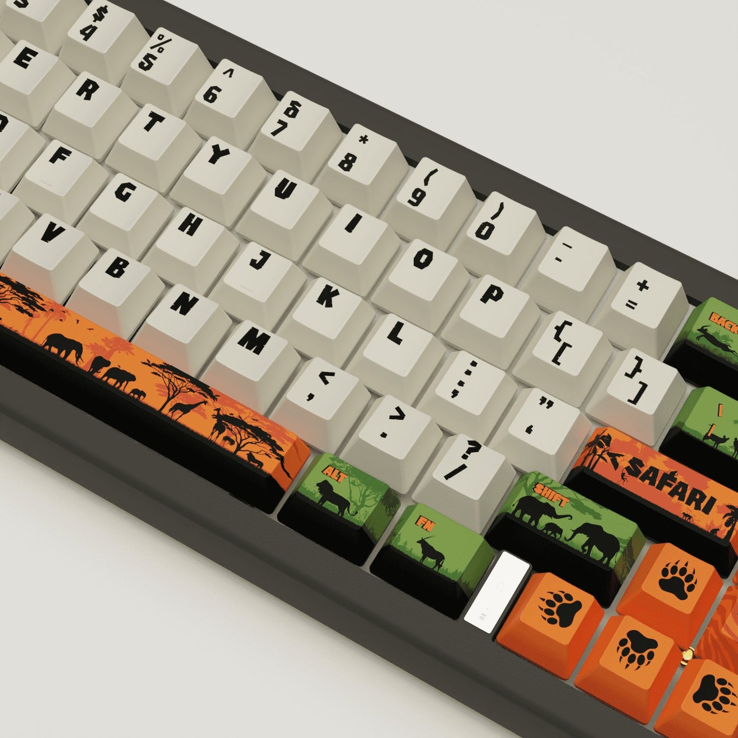 Safari Design Keycaps and Mechanical Keyboard - Goblintechkeys