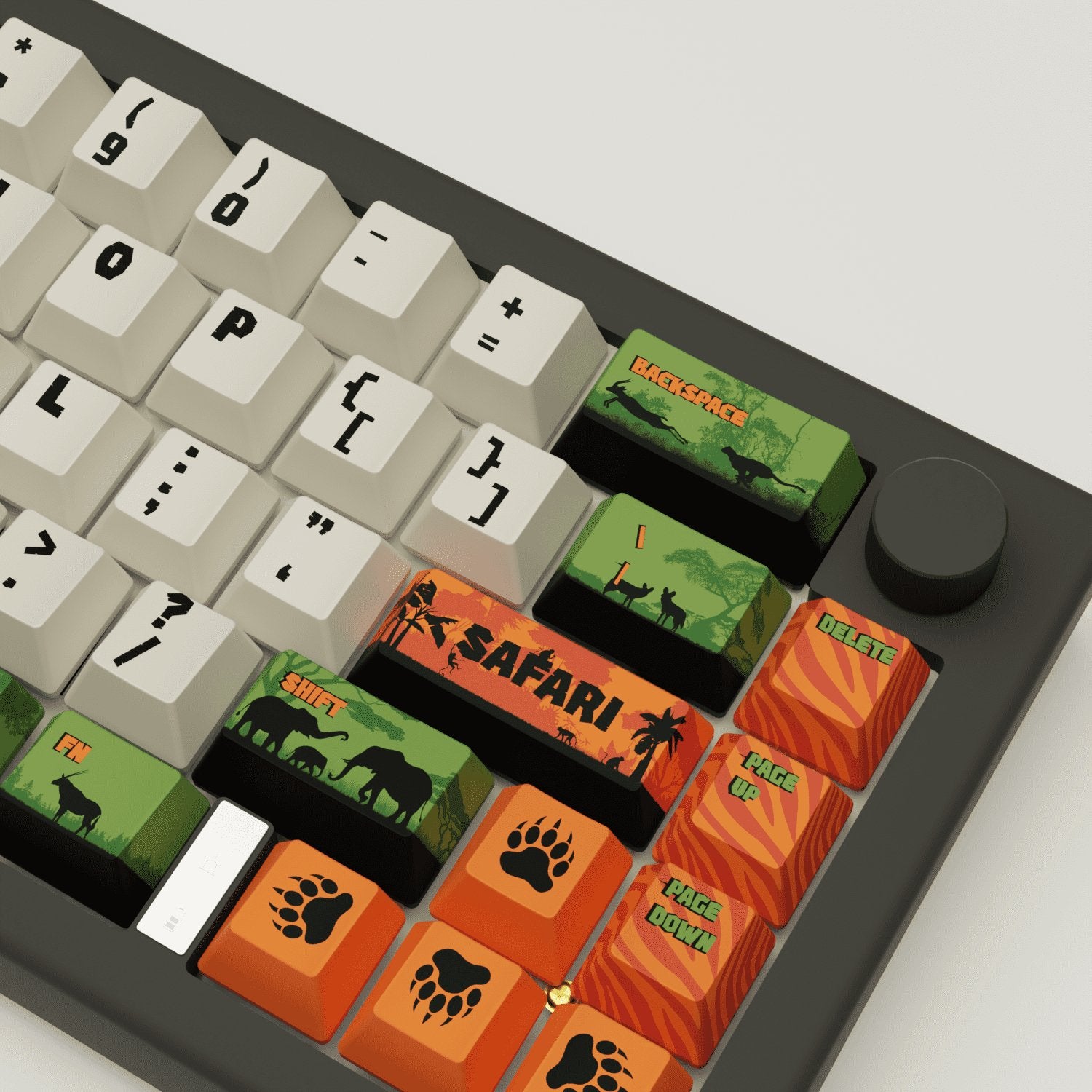 Safari Design Keycaps and Mechanical Keyboard - Goblintechkeys