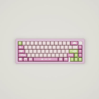 Sakura Design Keycaps and Mechanical Keyboard - Goblintechkeys