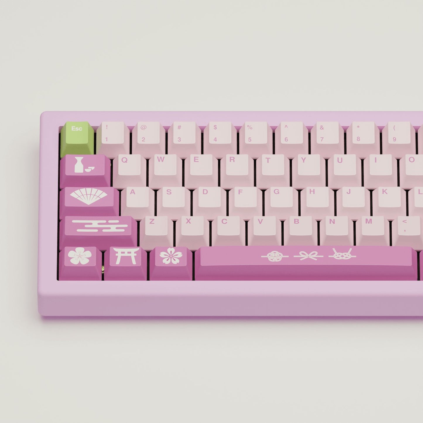 Sakura Design Keycaps and Mechanical Keyboard - Goblintechkeys