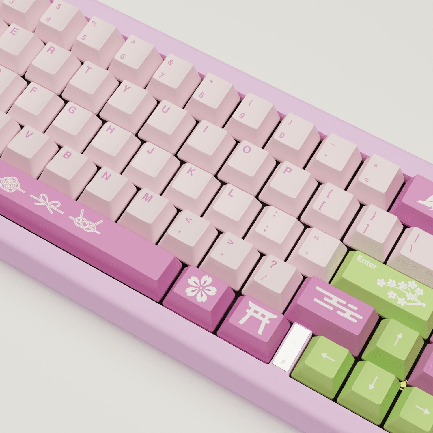 Sakura Design Keycaps and Mechanical Keyboard - Goblintechkeys