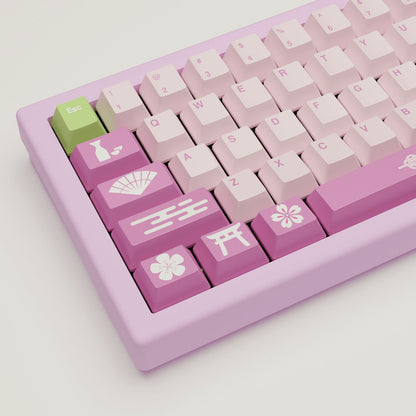 Sakura Design Keycaps and Mechanical Keyboard - Goblintechkeys