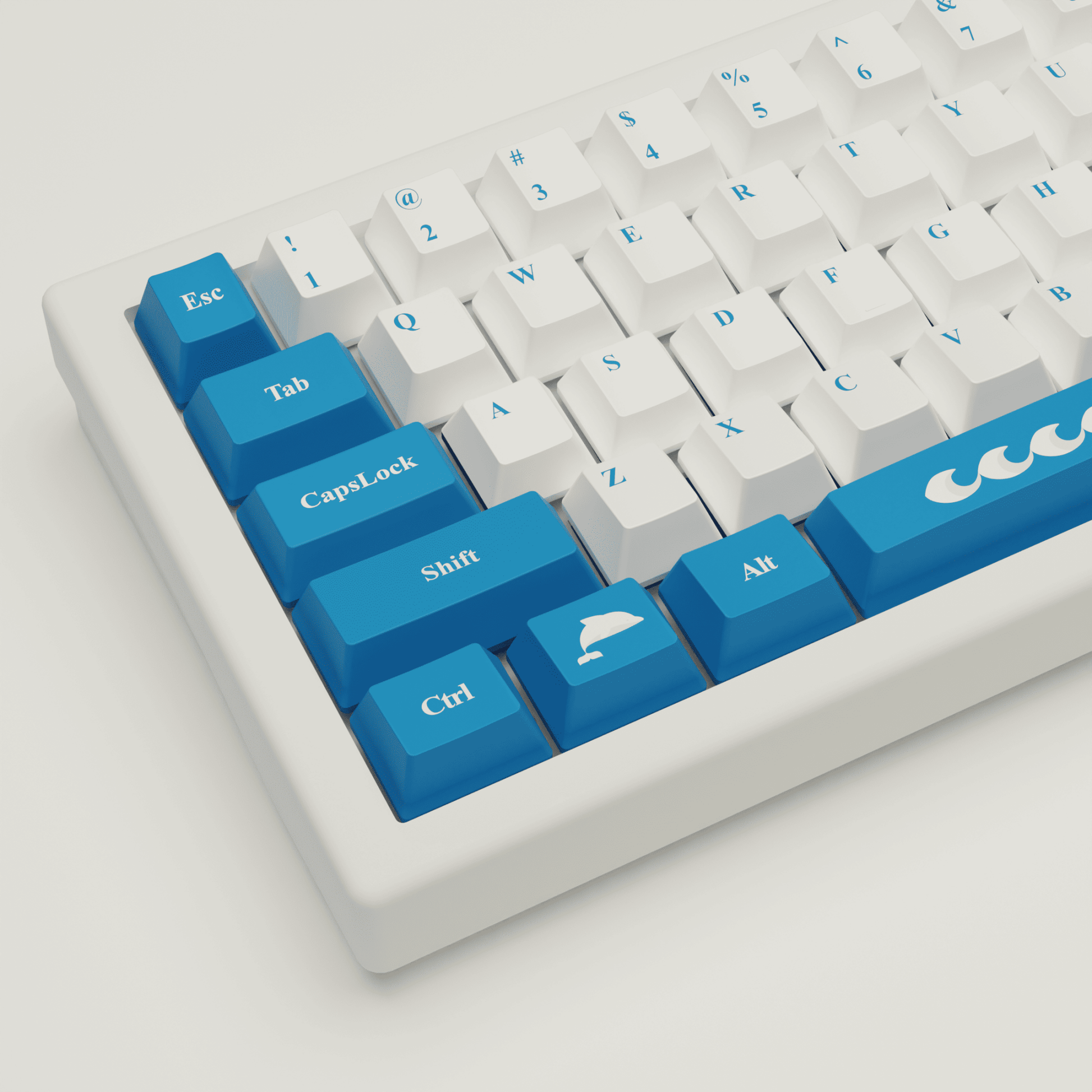 Santorini Story Design Keycaps and Mechanical Keyboard - Goblintechkeys