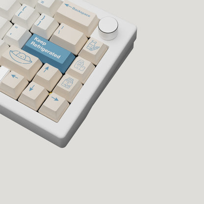 Soya Milk Design Keycaps and Mechanical Keyboard - Goblintechkeys