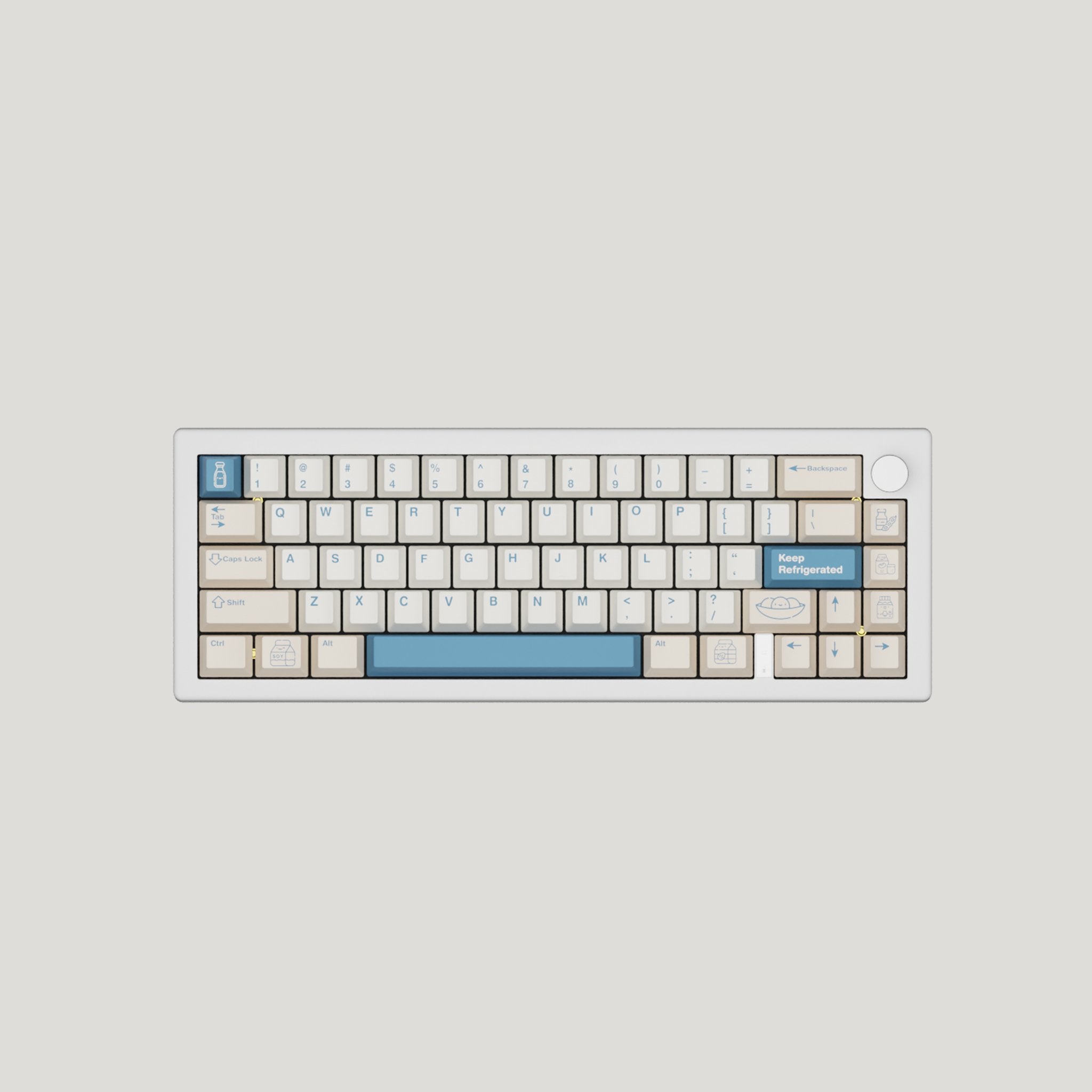 Soya Milk Design Keycaps and Mechanical Keyboard – Goblintechkeys
