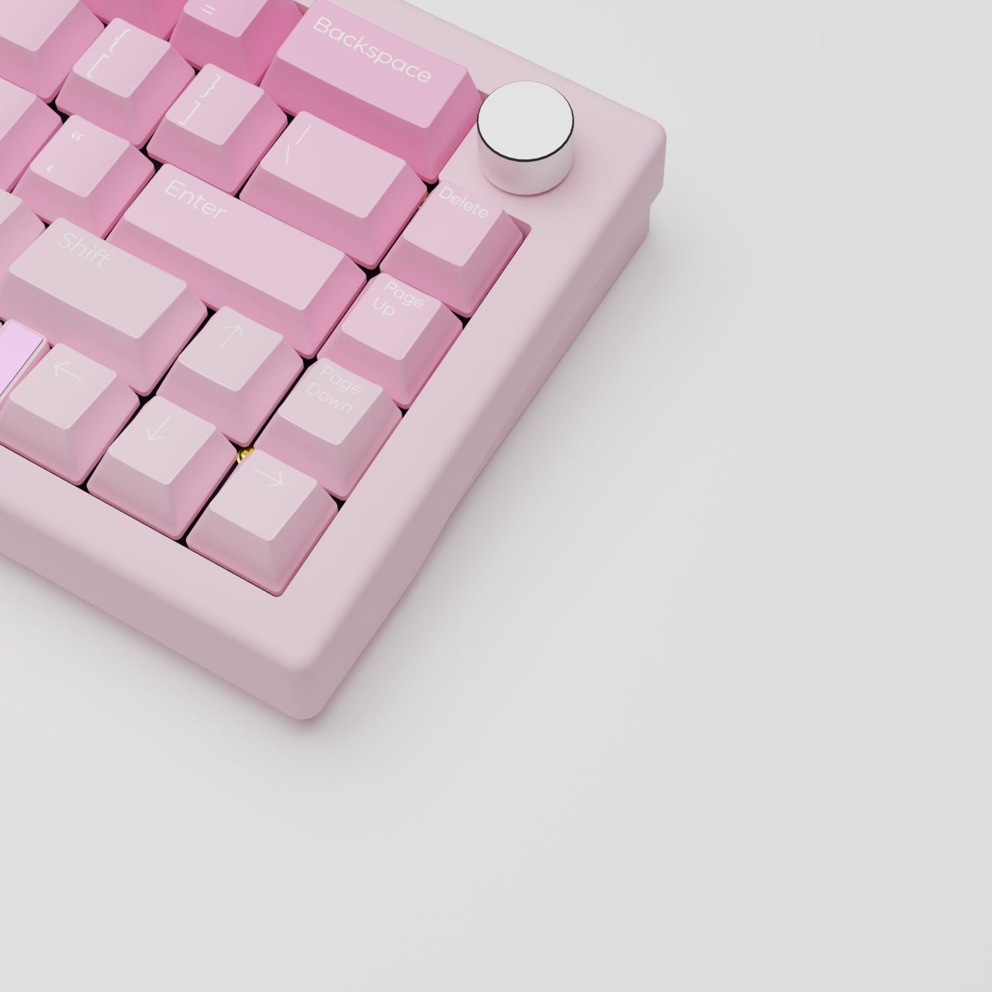 Strawberry Yogurt Design Keycaps and Mechanical Keyboard - Goblintechkeys