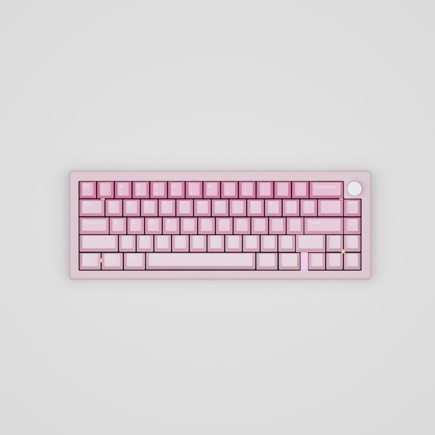 Strawberry Yogurt Design Keycaps and Mechanical Keyboard - Goblintechkeys