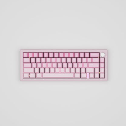 Strawberry Yogurt Design Keycaps and Mechanical Keyboard - Goblintechkeys