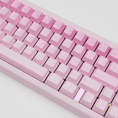 Strawberry Yogurt Design Keycaps and Mechanical Keyboard - Goblintechkeys