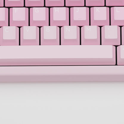 Strawberry Yogurt Design Keycaps and Mechanical Keyboard - Goblintechkeys