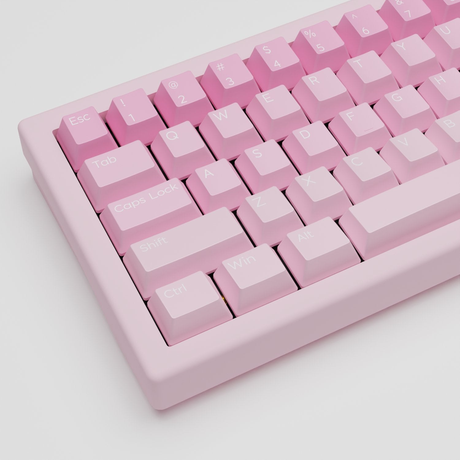 Strawberry Yogurt Design Keycaps and Mechanical Keyboard - Goblintechkeys