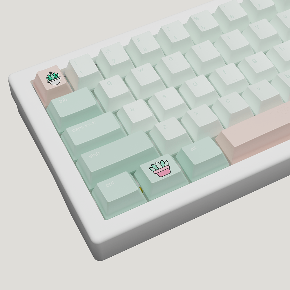 Succulent Design Keycaps and Mechanical Keyboard - Goblintechkeys
