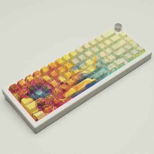 Sunflower GMK67 Keyboard | Designed By Serenity Starlight - Goblintechkeys