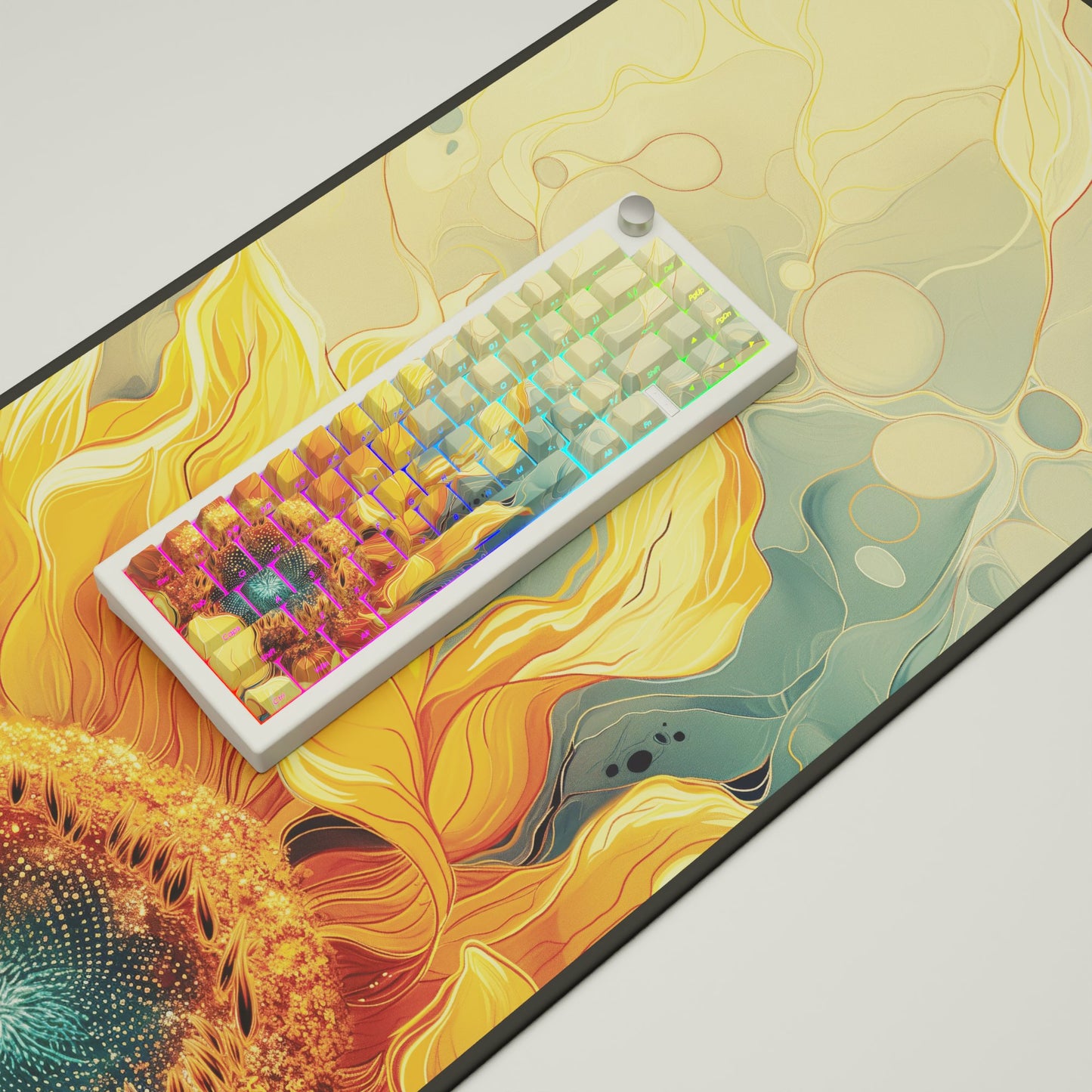 Sunflower GMK67 Keyboard | Designed By Serenity Starlight - Goblintechkeys