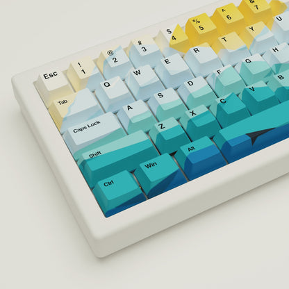 Sunset Design Keycaps and Mechanical Keyboard - Goblintechkeys