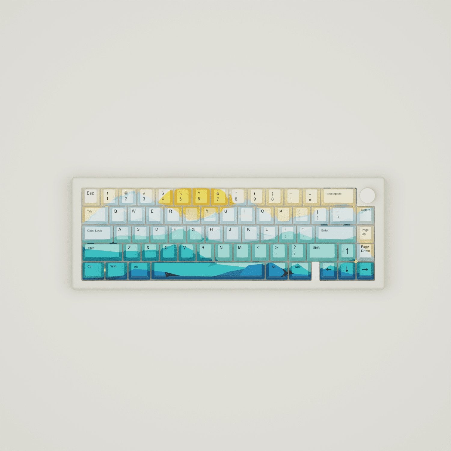 Sunset Design Keycaps and Mechanical Keyboard - Goblintechkeys