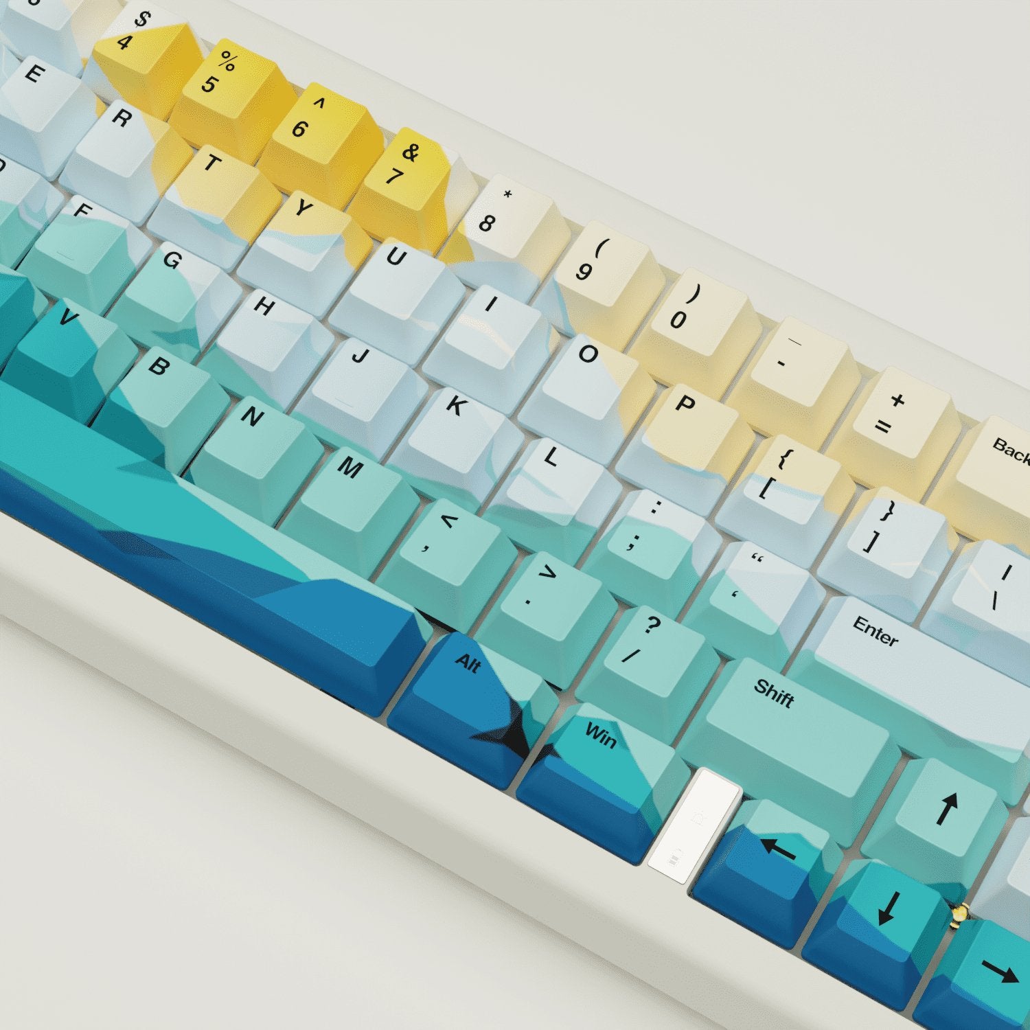 Sunset Design Keycaps and Mechanical Keyboard - Goblintechkeys