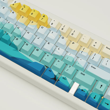 Sunset Design Keycaps and Mechanical Keyboard - Goblintechkeys