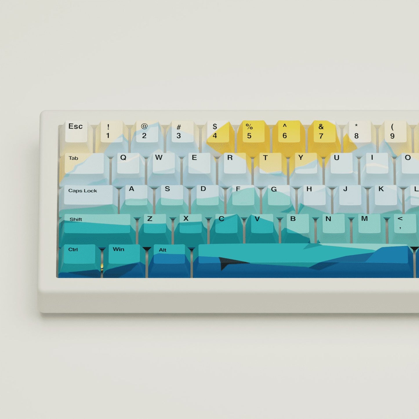 Sunset Design Keycaps and Mechanical Keyboard - Goblintechkeys