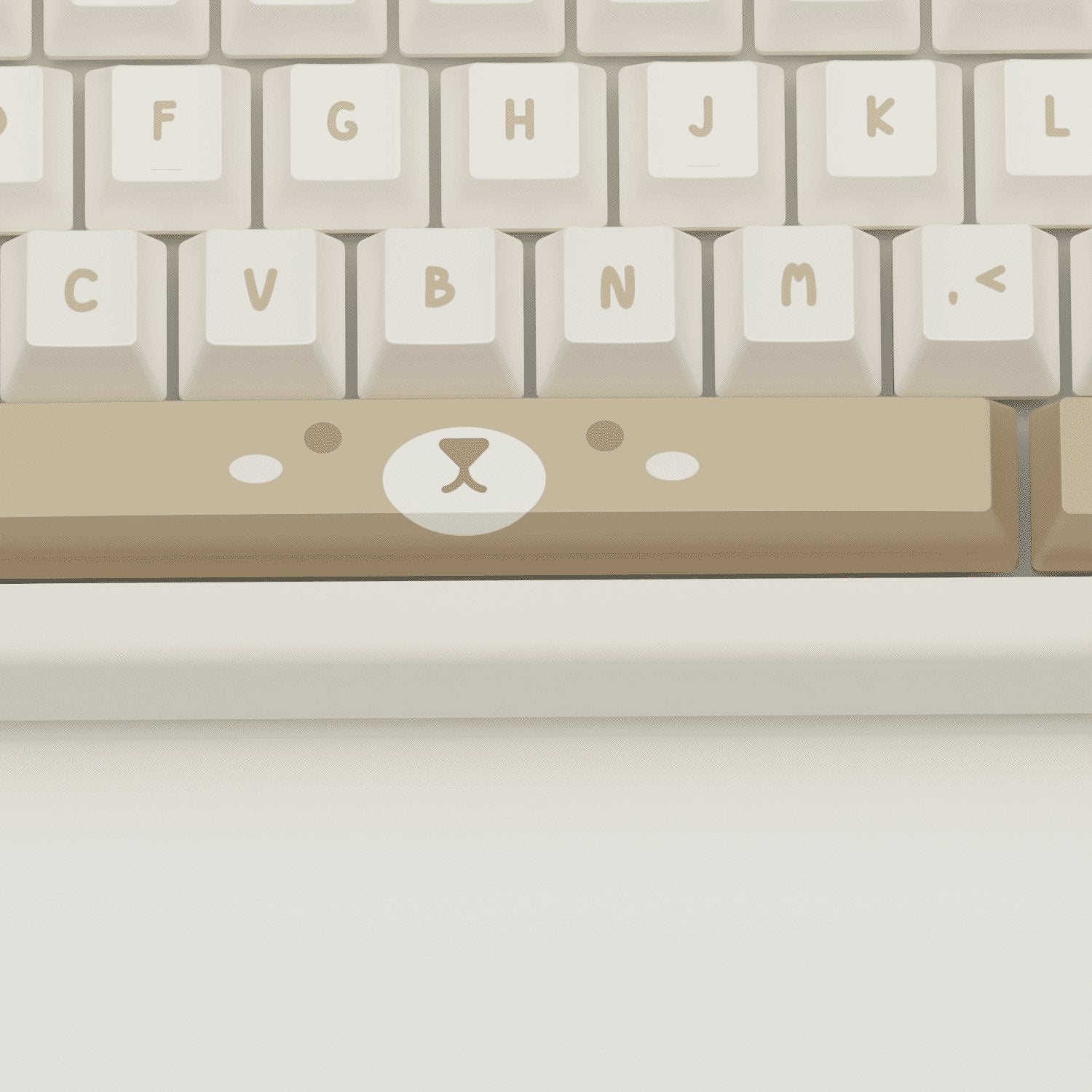 Teddy Bear Design Keycaps and Mechanical Keyboard