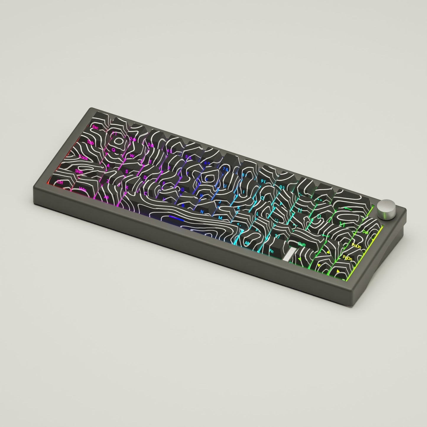 Topographic GMK67 Keyboard | Designed By Serenity Starlight - Goblintechkeys