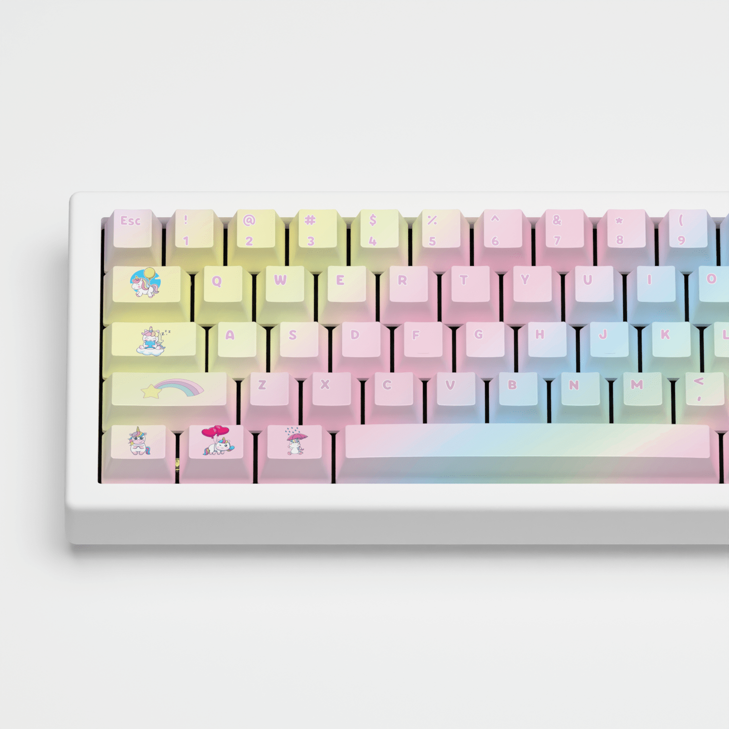 Unicorn Design Keycaps and Mechanical Keyboard - Goblintechkeys