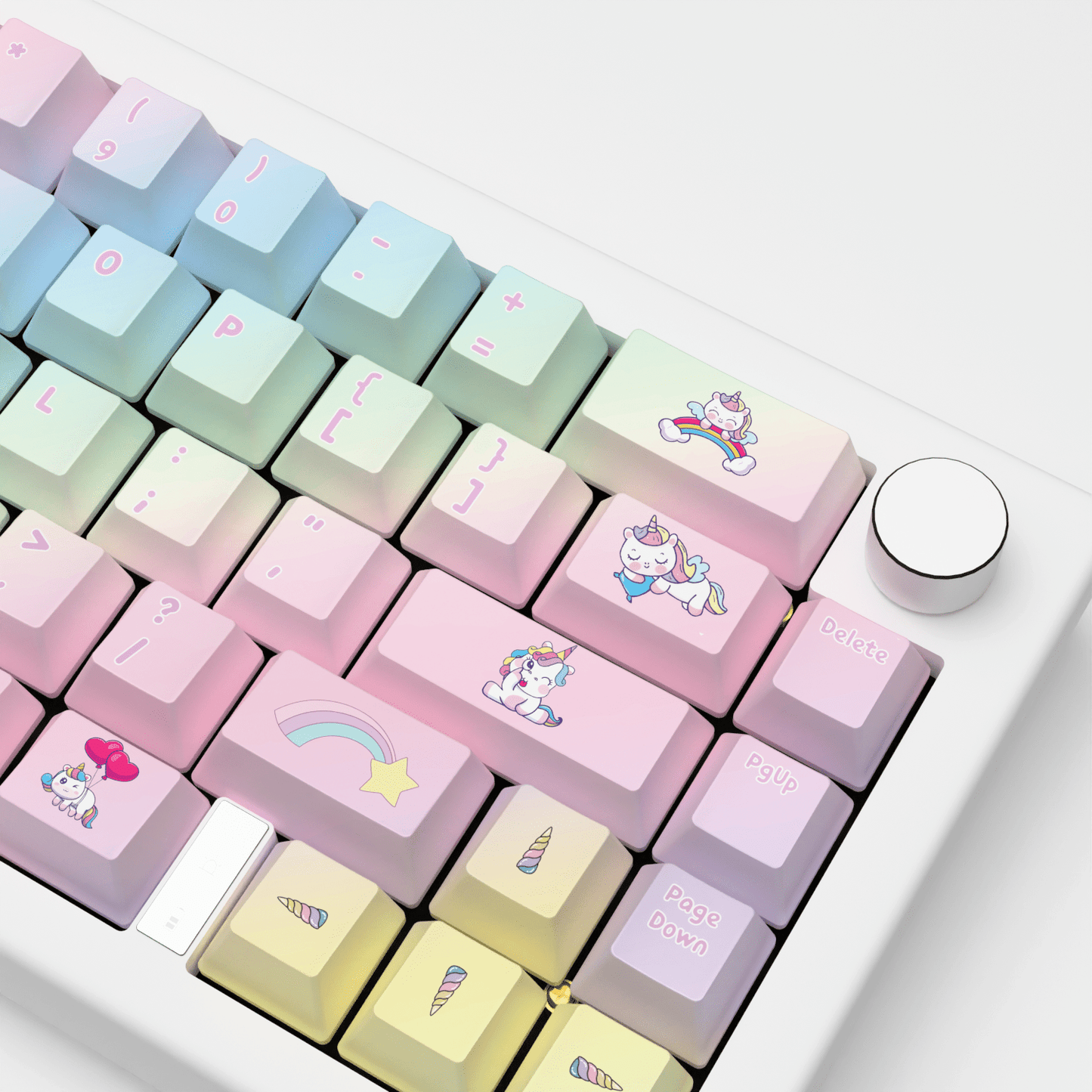 Unicorn Design Keycaps and Mechanical Keyboard - Goblintechkeys