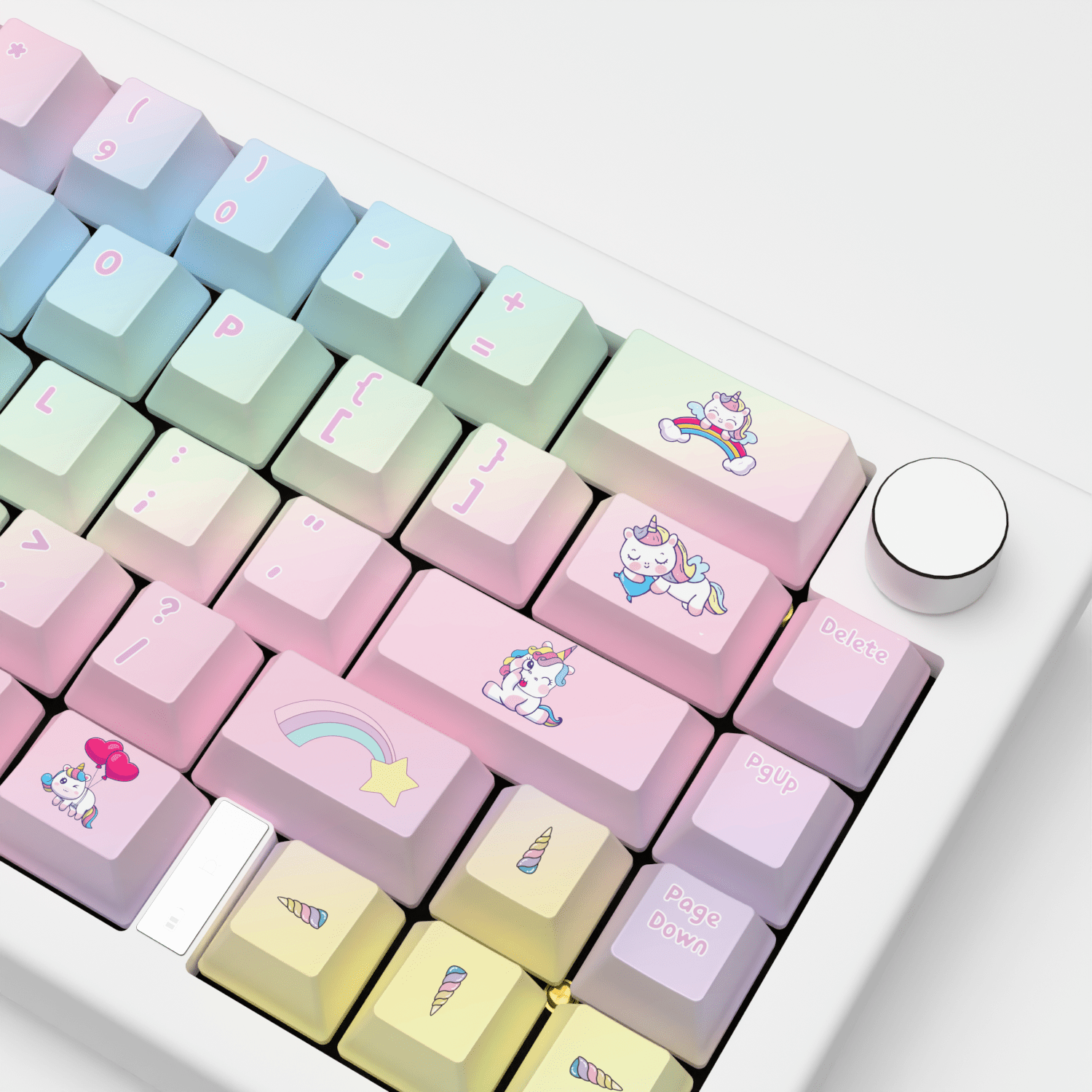 Unicorn Design Keycaps and Mechanical Keyboard - Goblintechkeys