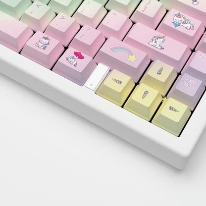 Unicorn Design Keycaps and Mechanical Keyboard - Goblintechkeys