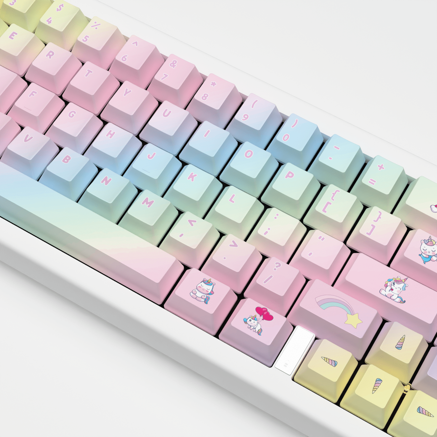 Unicorn Design Keycaps and Mechanical Keyboard - Goblintechkeys