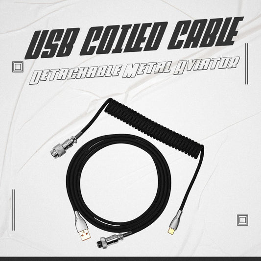 USB Coiled Cable [*Random Color] - Goblintechkeys