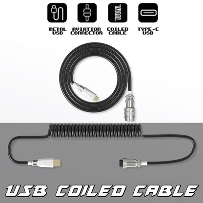 USB Coiled Cable [*Random Design] - Goblintechkeys