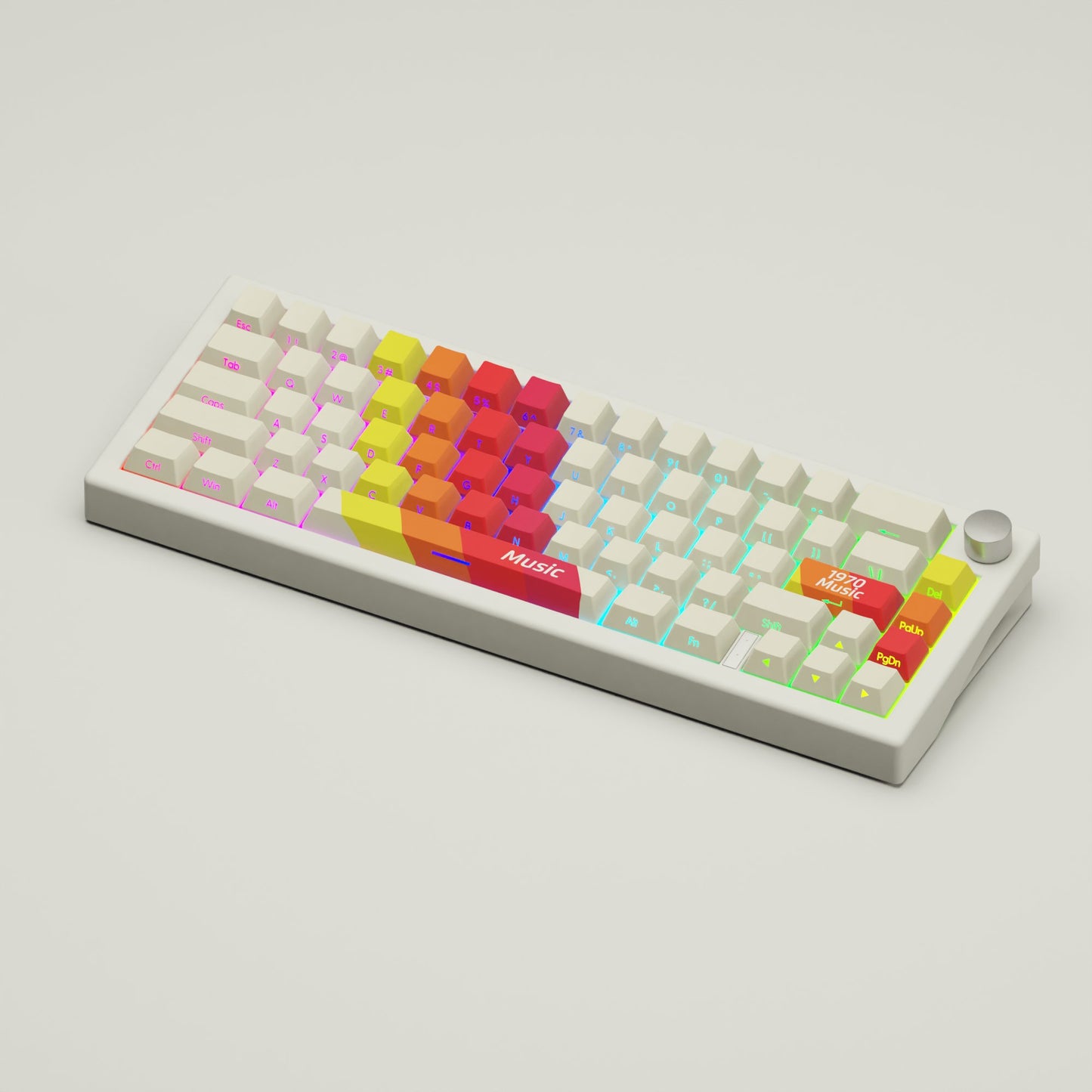 Vintage Retro GMK67 Keyboard | Designed By Serenity Starlight - Goblintechkeys