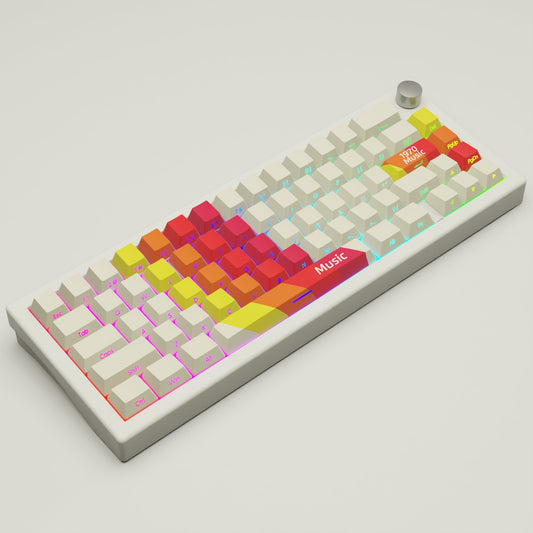 Vintage Retro GMK67 Keyboard | Designed By Serenity Starlight - Goblintechkeys