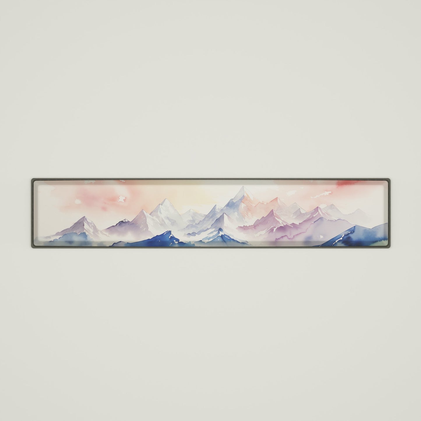 Watercolor Mountains GMK67 Keyboard | Designed by Jen28nart - Goblintechkeys