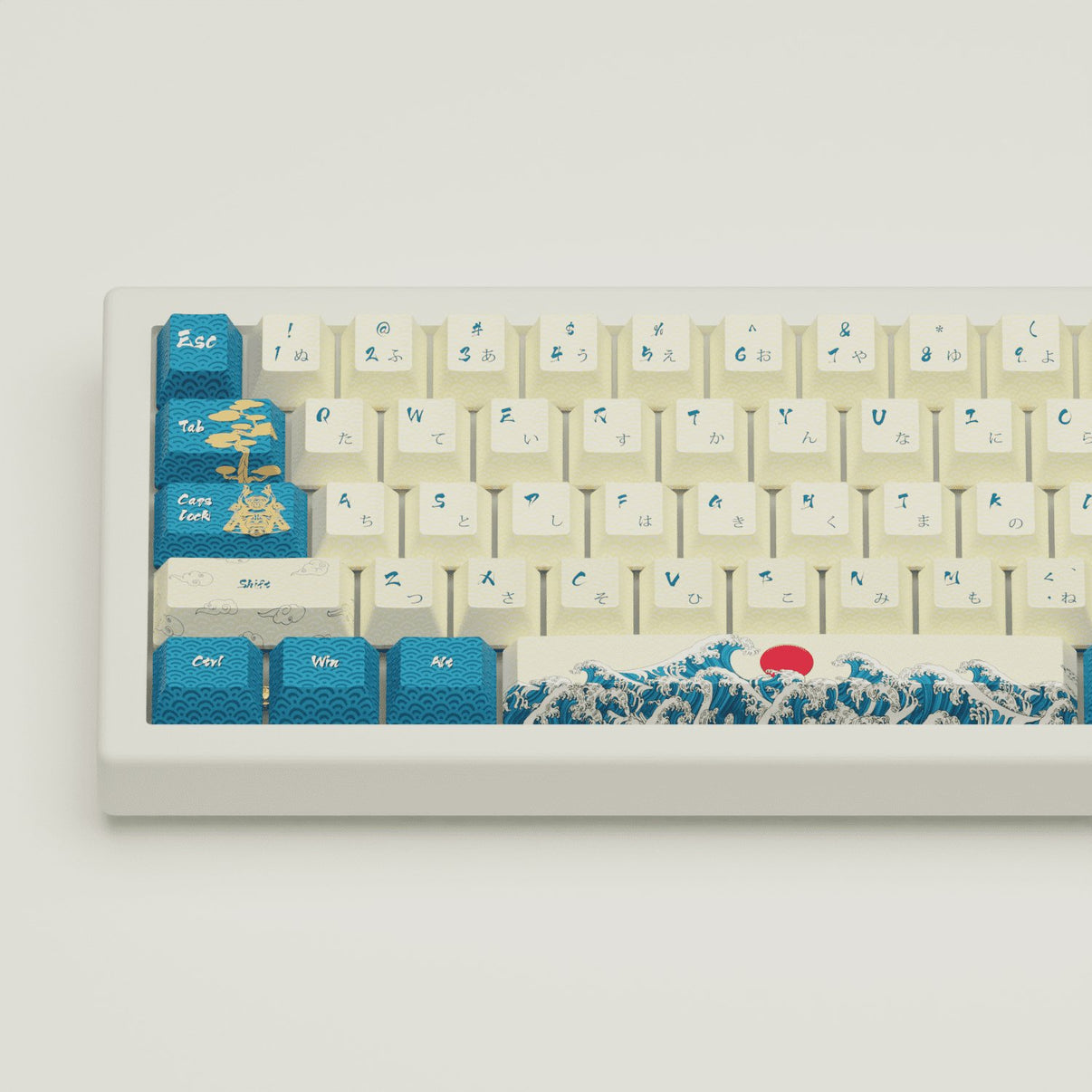 Japanese Wave Keycaps and Mechanical Keyboard – Goblintechkeys