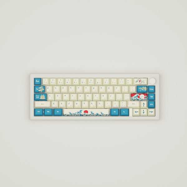 Japanese Wave Keycaps and Mechanical Keyboard – Goblintechkeys