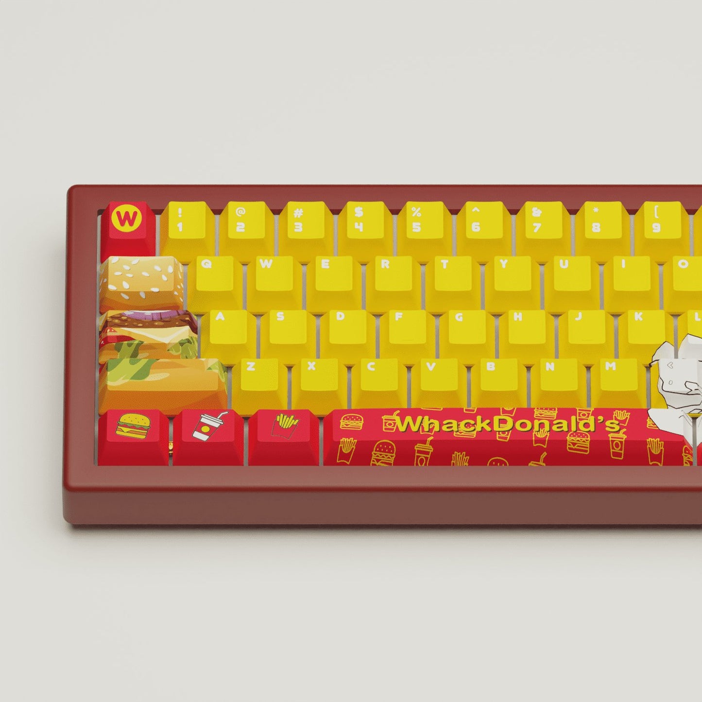 WhackDonald's Design Keycaps and Mechanical Keyboard - Goblintechkeys