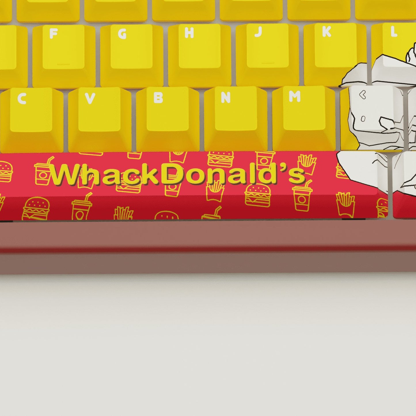 WhackDonald's Design Keycaps and Mechanical Keyboard - Goblintechkeys