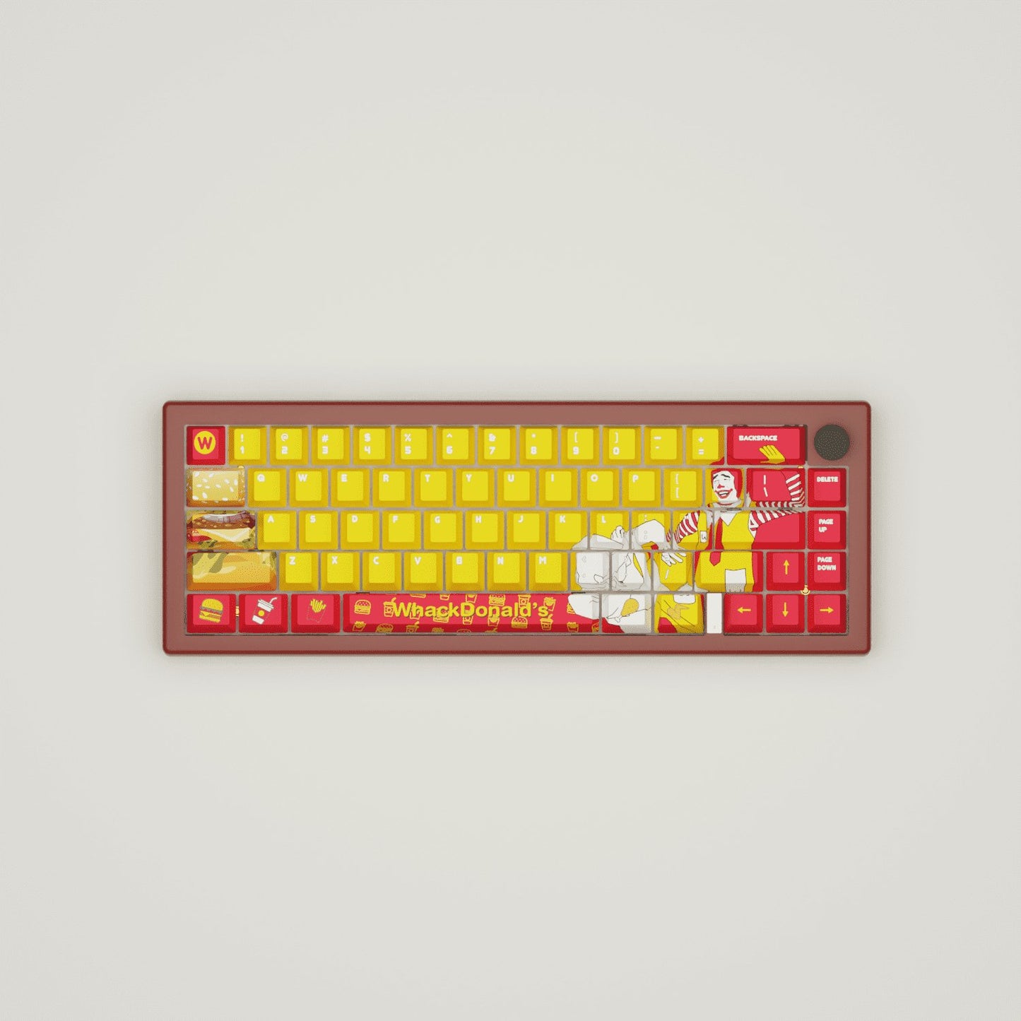 WhackDonald's Design Keycaps and Mechanical Keyboard - Goblintechkeys