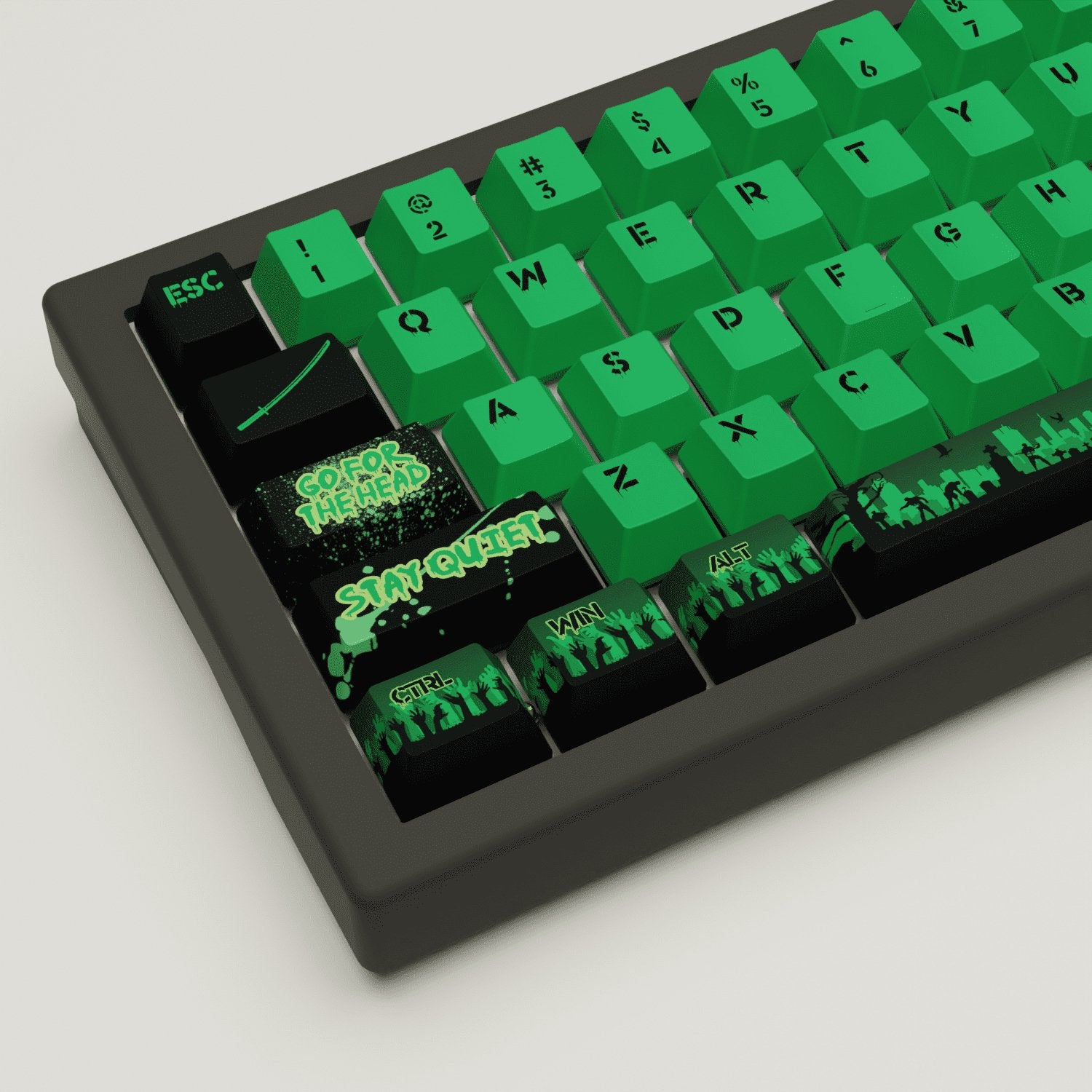 Zombie Design Keycaps and Mechanical Keyboard - Goblintechkeys