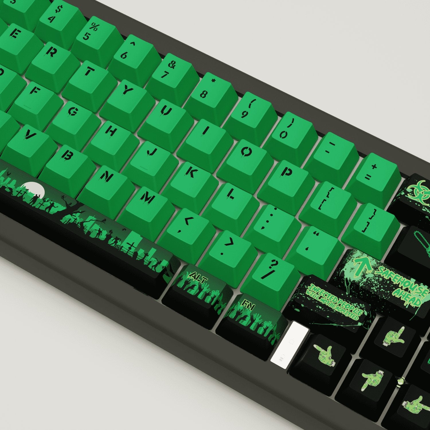 Zombie Design Keycaps and Mechanical Keyboard - Goblintechkeys