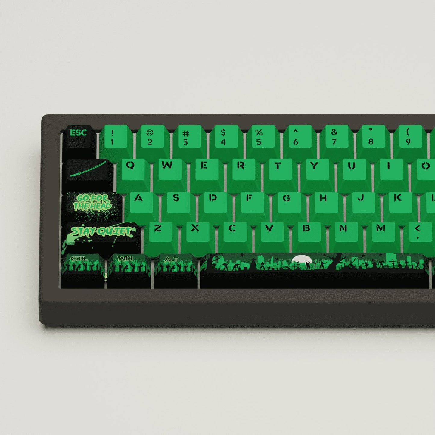 Zombie Design Keycaps and Mechanical Keyboard - Goblintechkeys