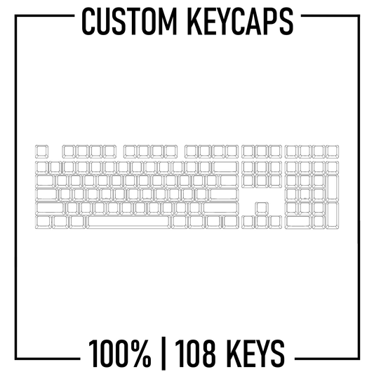 100% ansi Design Studio 100% Keyboard Custom PBT Keycap set ( ANSI | 108 Keys) - Goblintechkeys