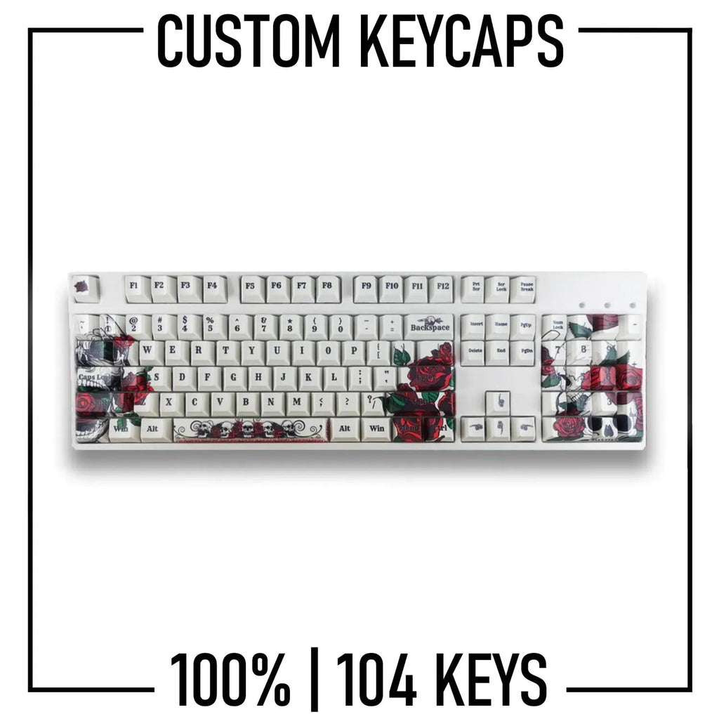 100% keyboard Custom PBT Keycap set ( ANSI | 104 Keys ) - Goblintechkeys