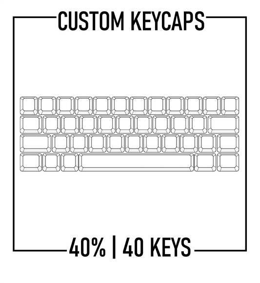 40% Keyboard Custom Keycaps ( ANSI | 40 Keys ) - Goblintechkeys
