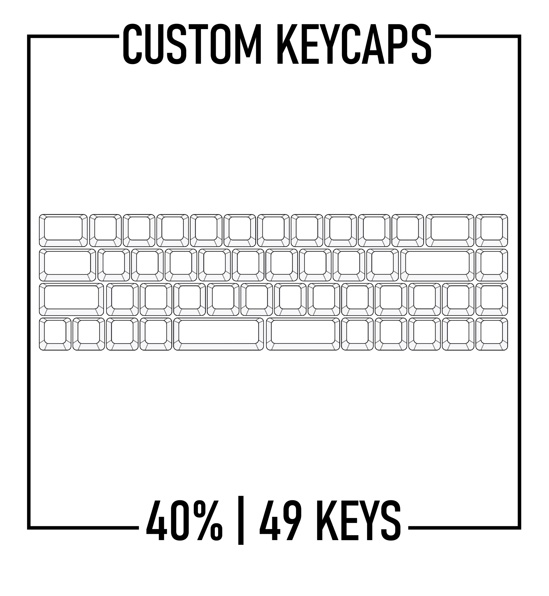 40% Custom PBT Keycap set ( ANSI ) – Goblintechkeys
